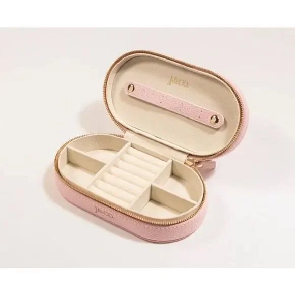 Leather Mini Oval Jewelry Box